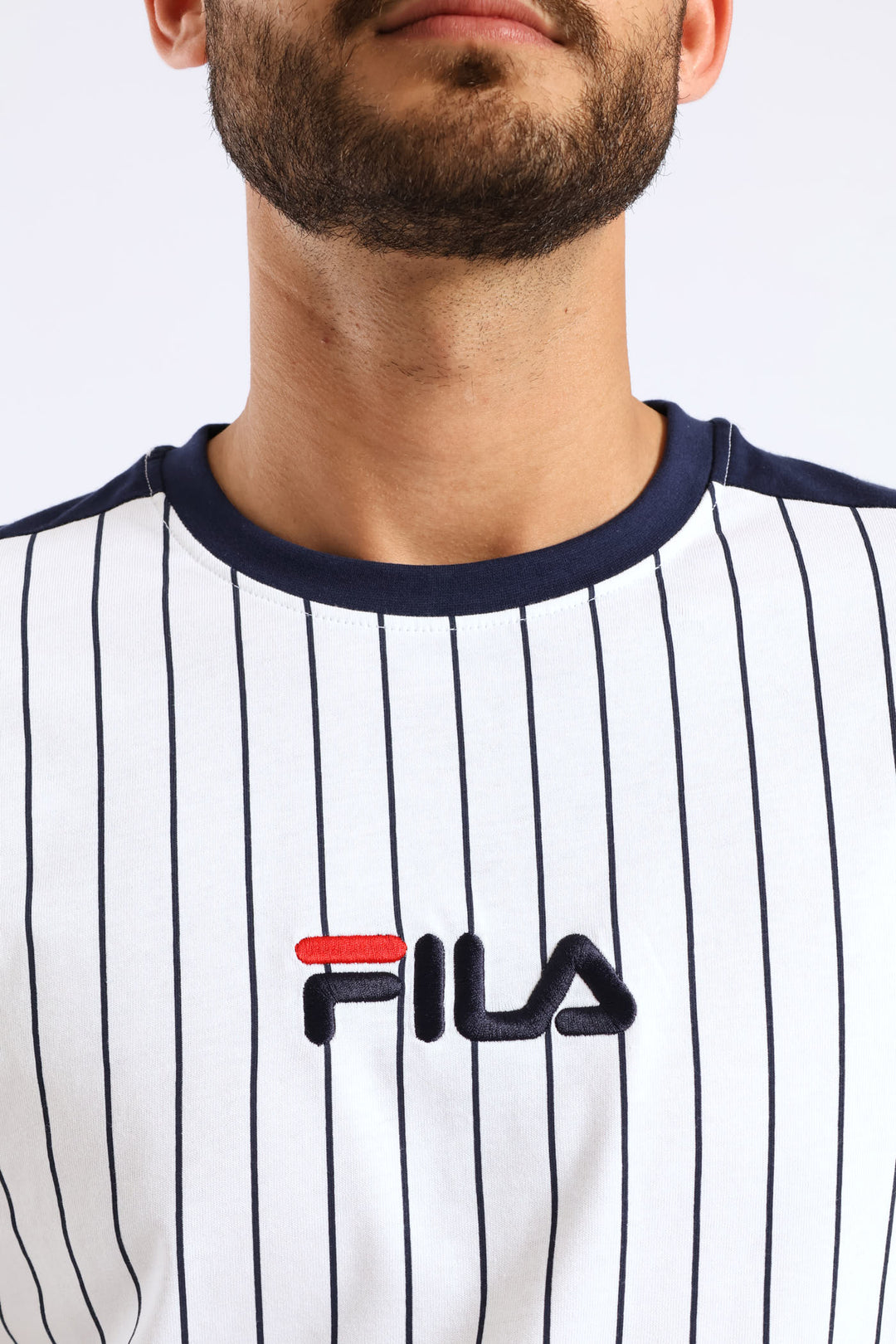Marina T-Shirt - White/Navy