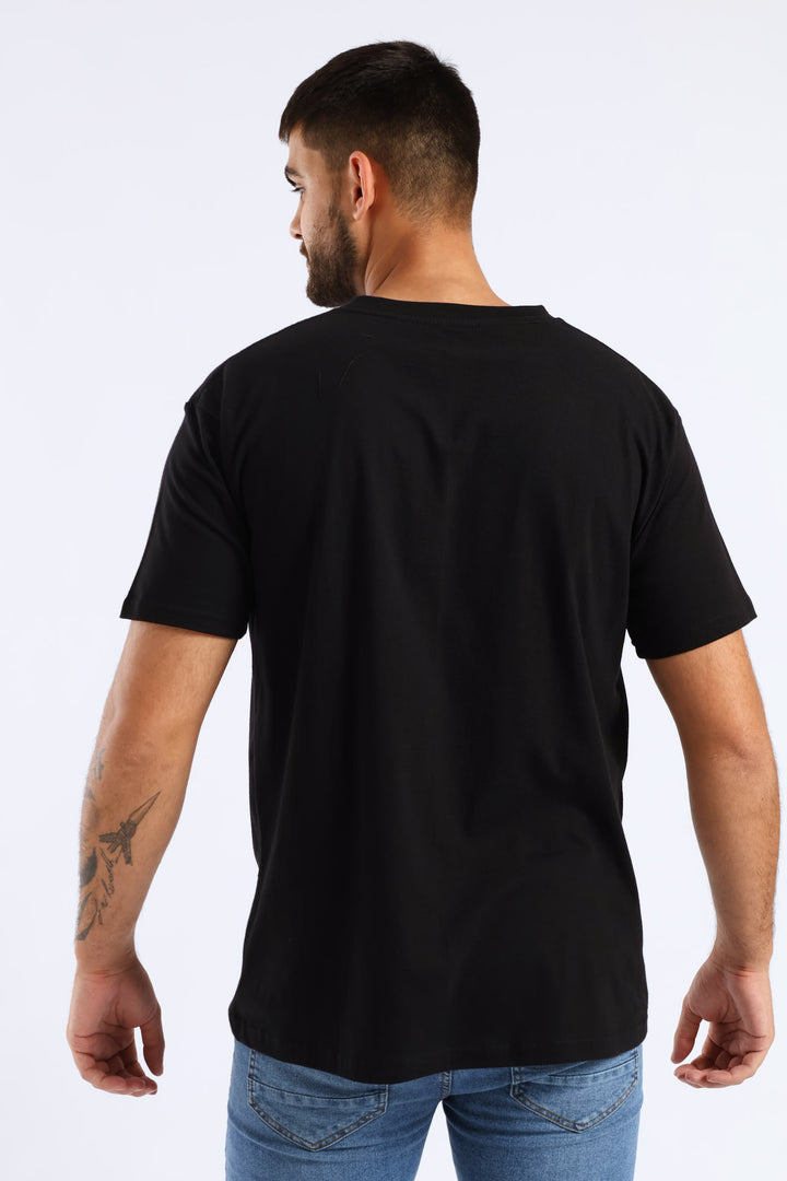 Stacked Logo Tee - Black