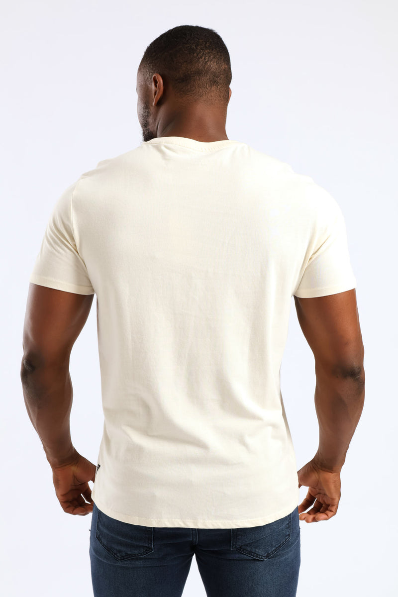 Short Sleeve Basic Deep Sea Tee - Off White
