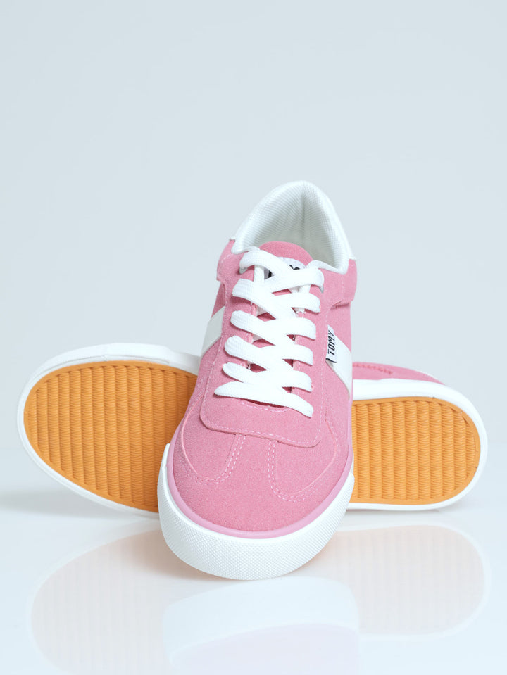 Jolene Lace Up Sneaker - Pink