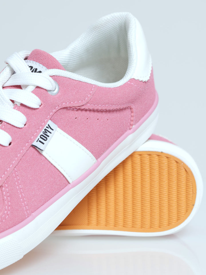 Jolene Lace Up Sneaker - Pink