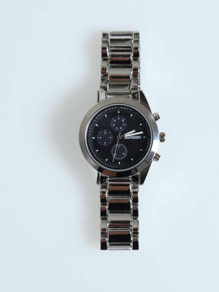 Matt Metal Link Watch - Silver