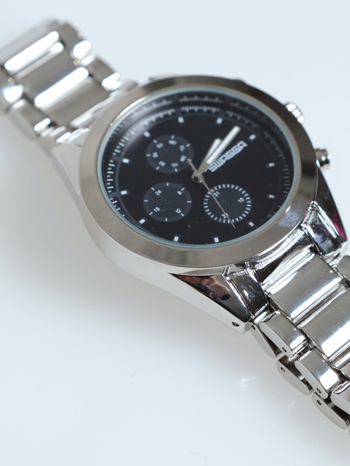 Matt Metal Link Watch - Silver