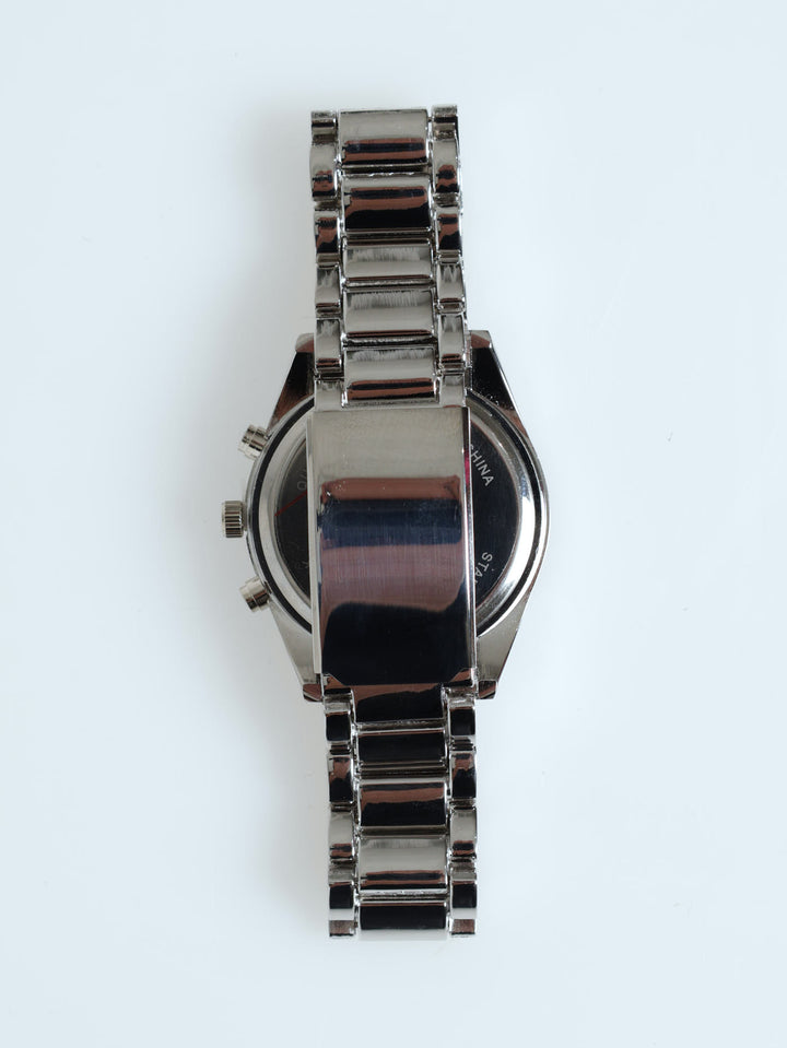 Matt Metal Link Watch - Silver