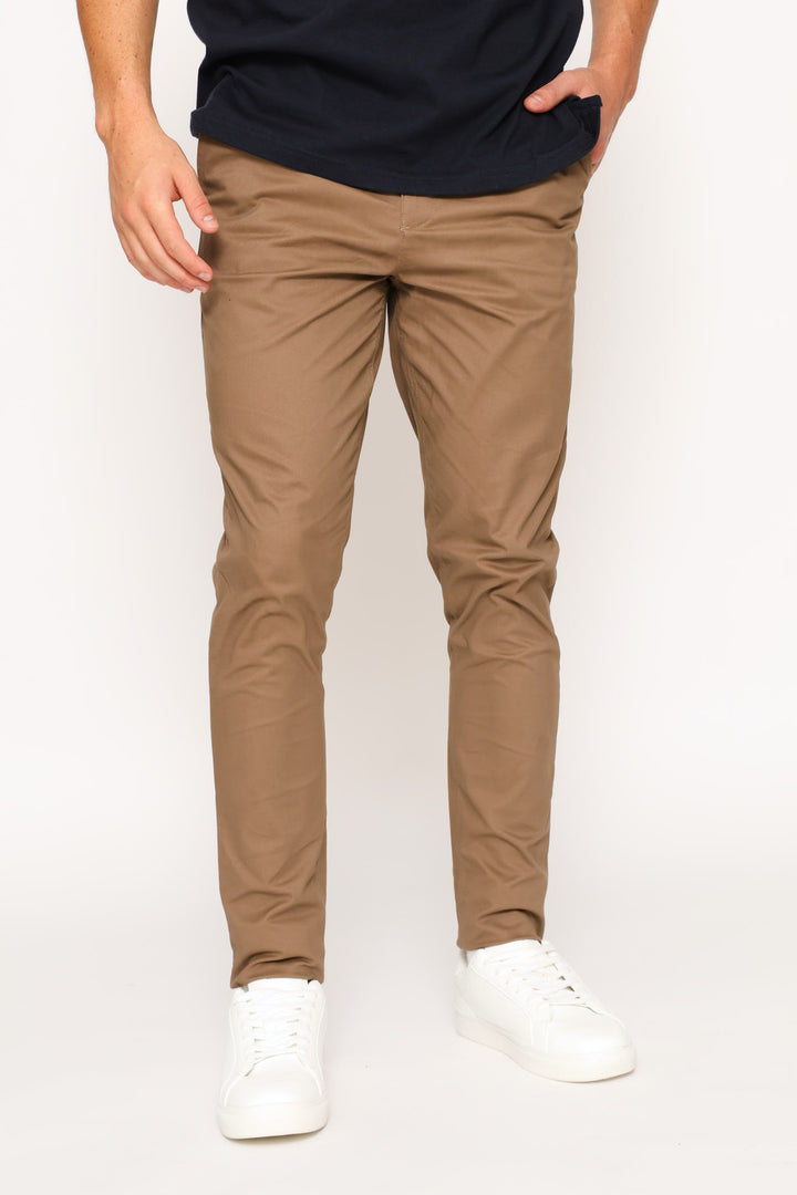 Venice Straight Chino Pant - Taupe