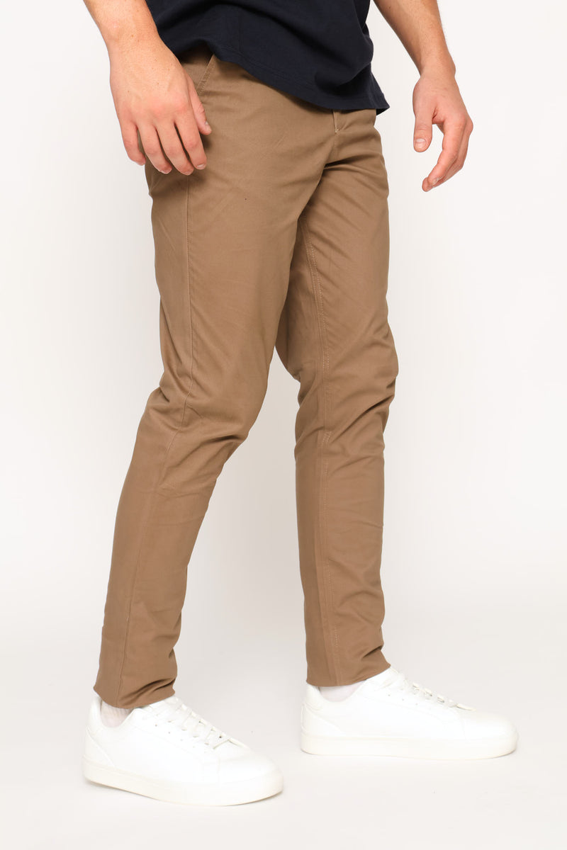 Venice Straight Chino Pant - Taupe