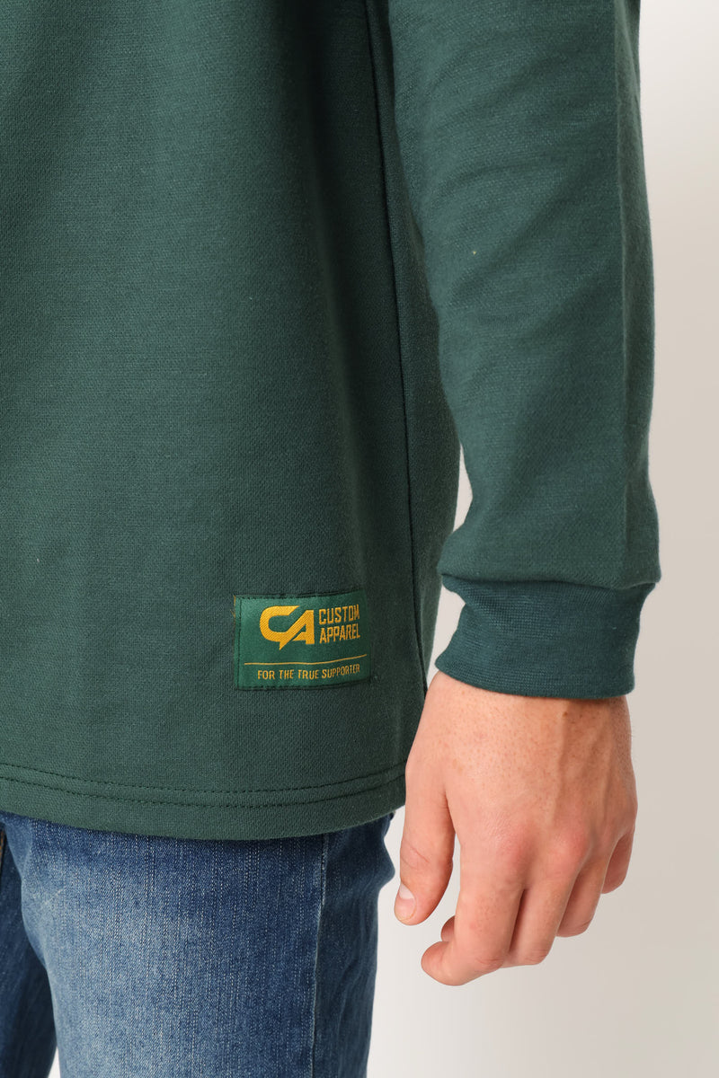 Long Sleeve Supporters Golfer - Forest Green