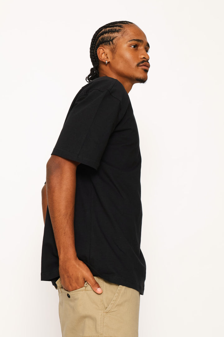 Boxy Cropped Tee - Black