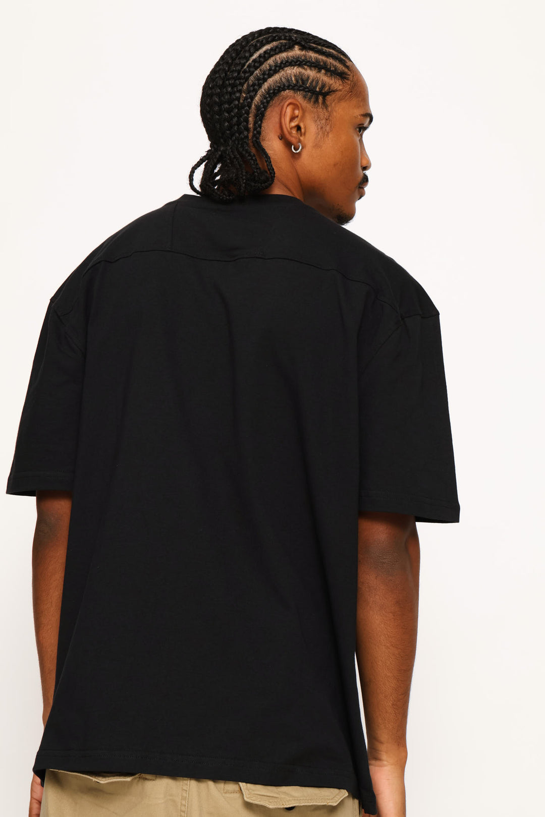 Boxy Cropped Tee - Black