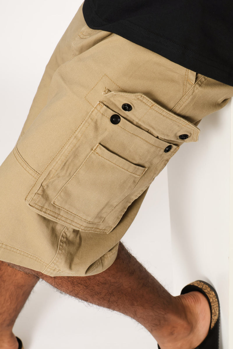 Utility Cargo Shorts - Dark Stone
