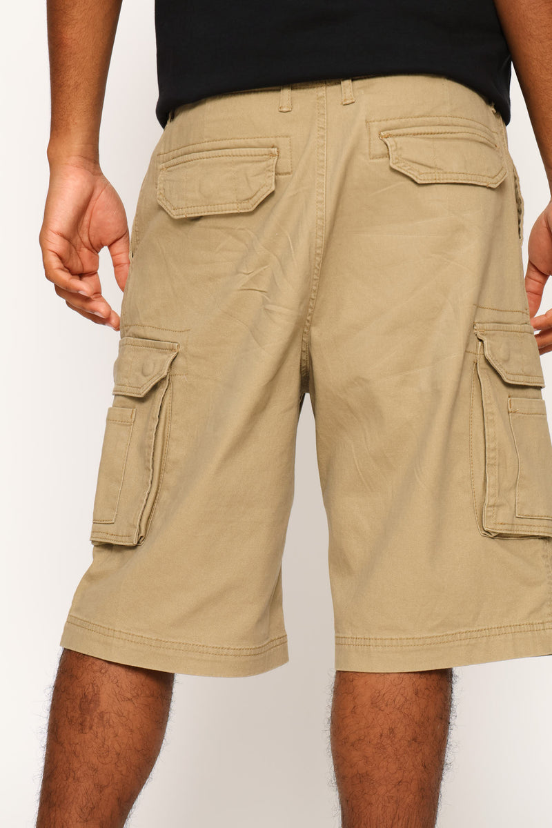 Utility Cargo Shorts - Dark Stone