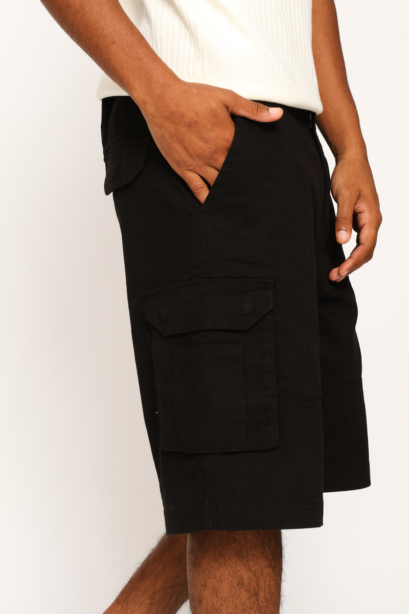 Utility Cargo Short - Black