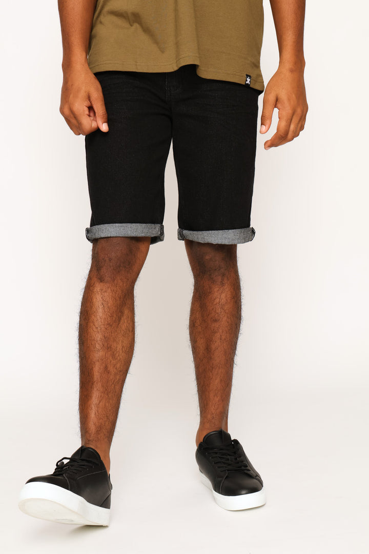 Denim Short - Black