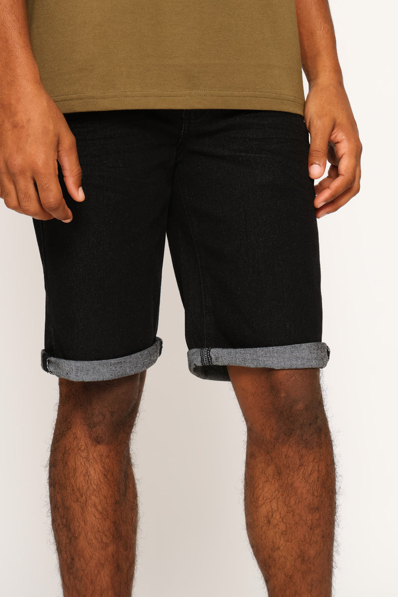 Denim Short - Black