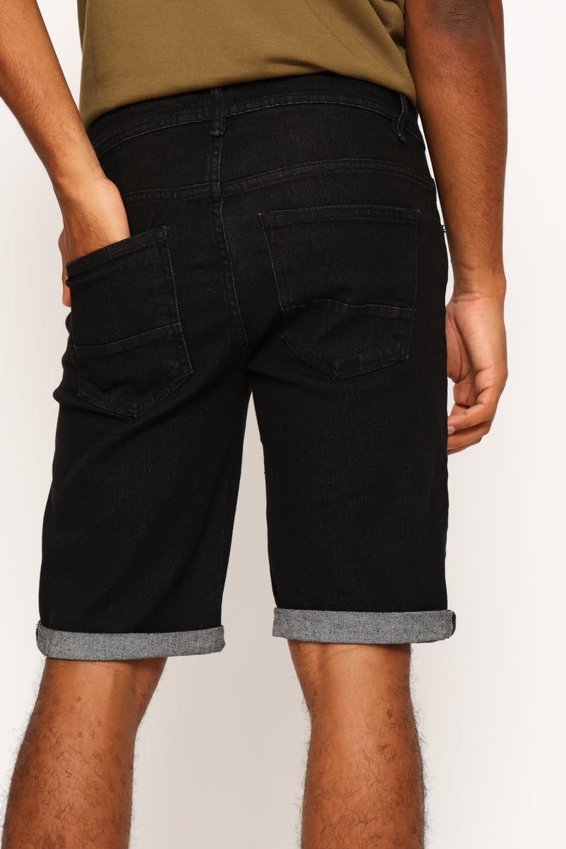 Denim Short - Black