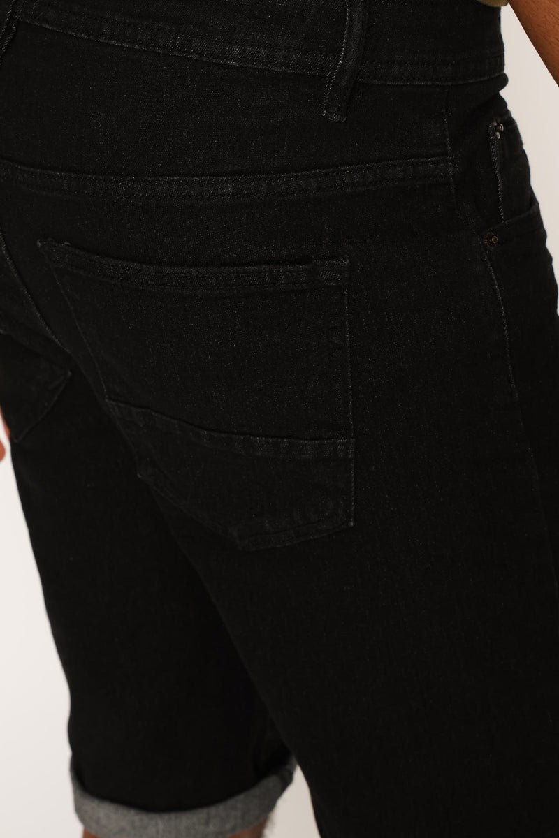 Denim Short - Black