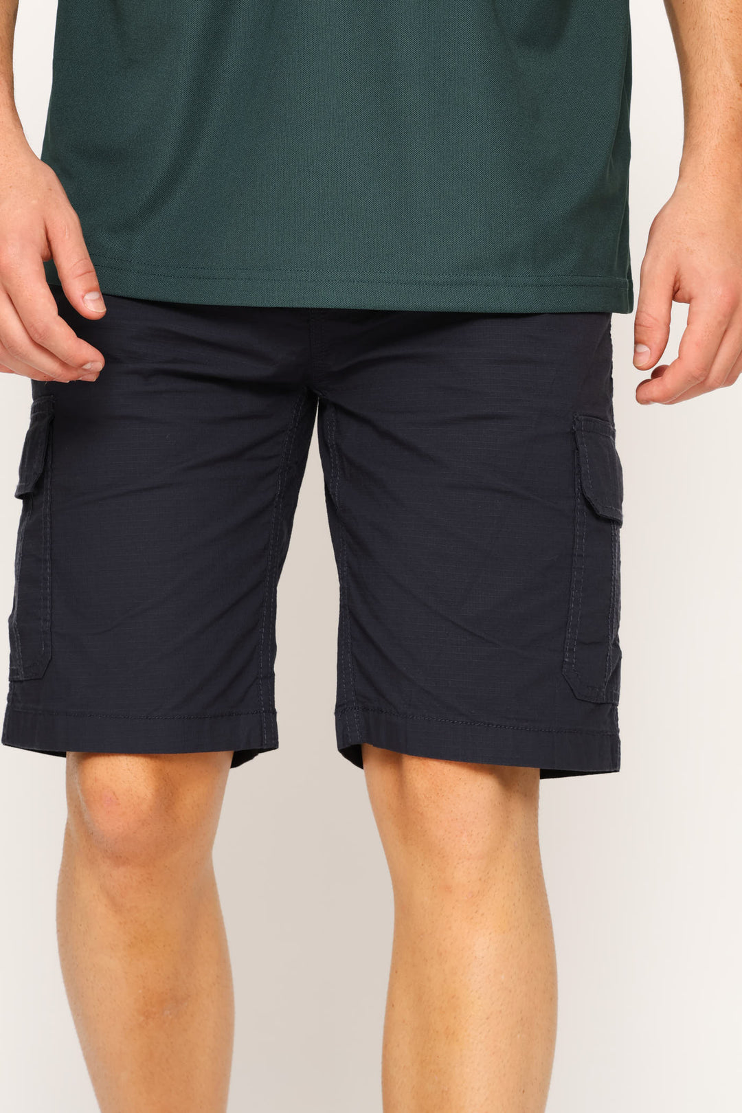 Rip Stop Cargo Shorts - Navy