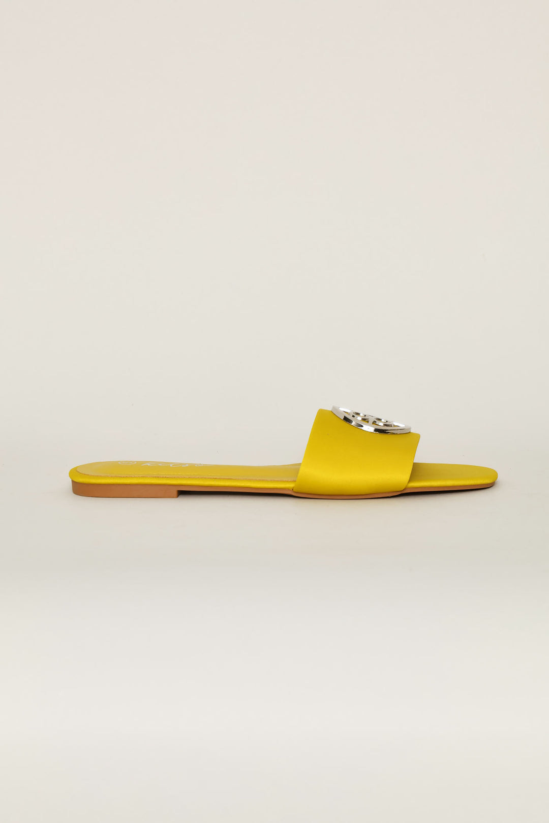 Trim Detail Single Band Mule Sandal - Chartreuse