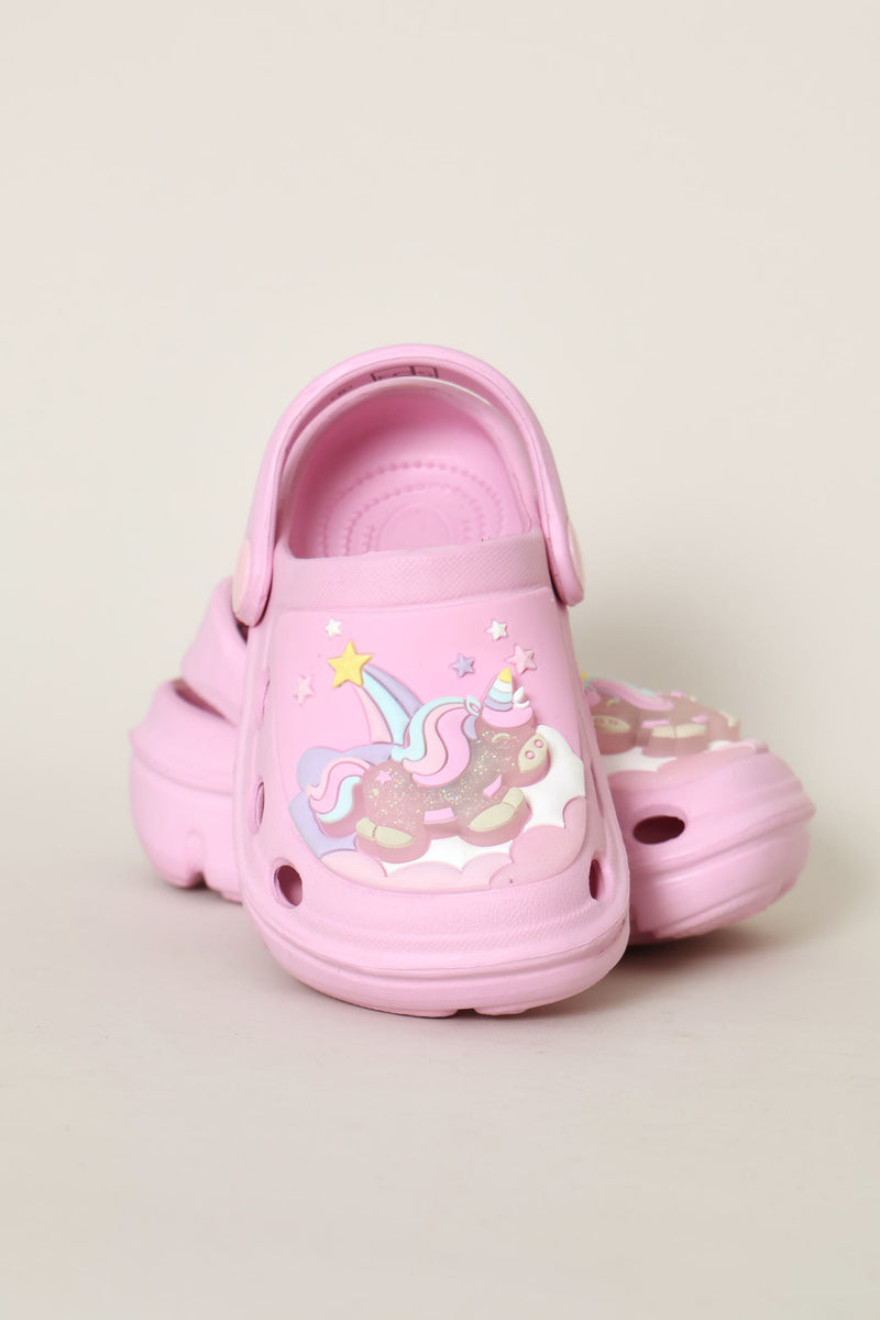 Pre-Girls Unicorn Light-Up Clog - Pink
