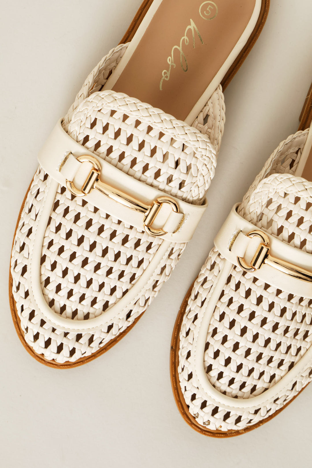 Open Weave Mule - Off White