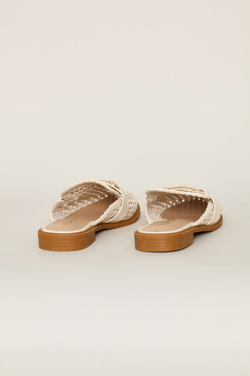 Open Weave Mule - Off White
