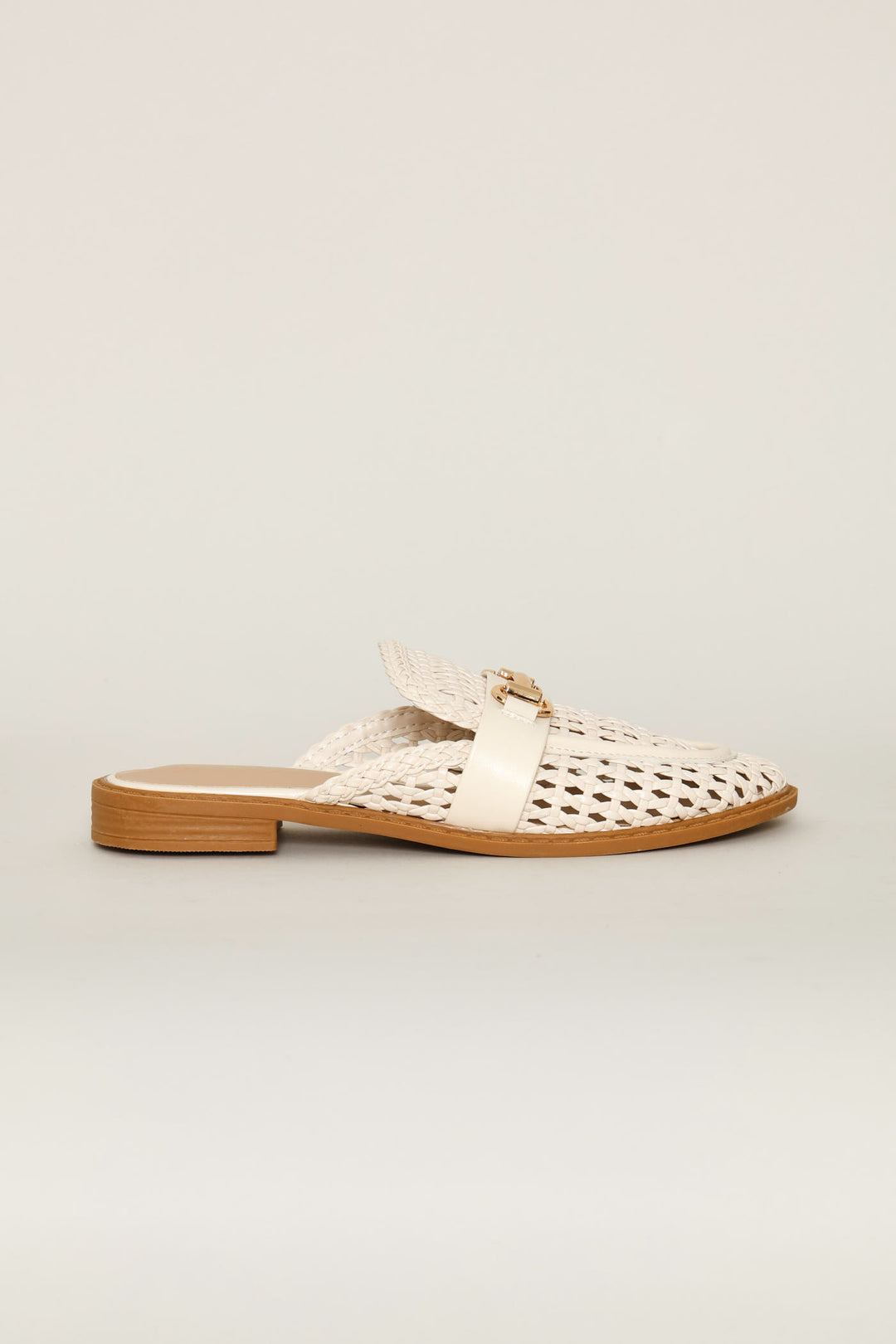 Open Weave Mule - Off White