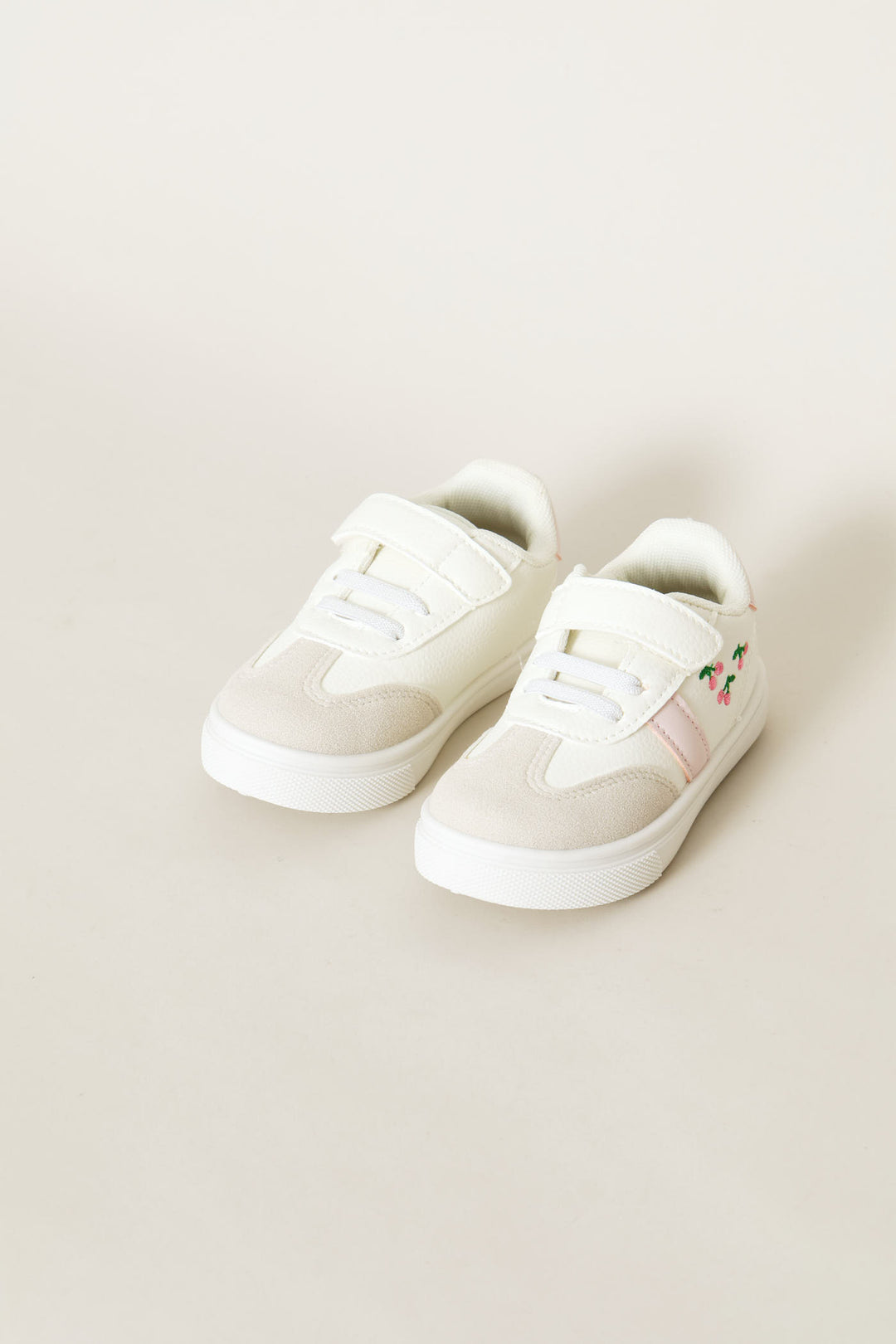 Baby Girls Cherry Sneaker - Light Pink/White