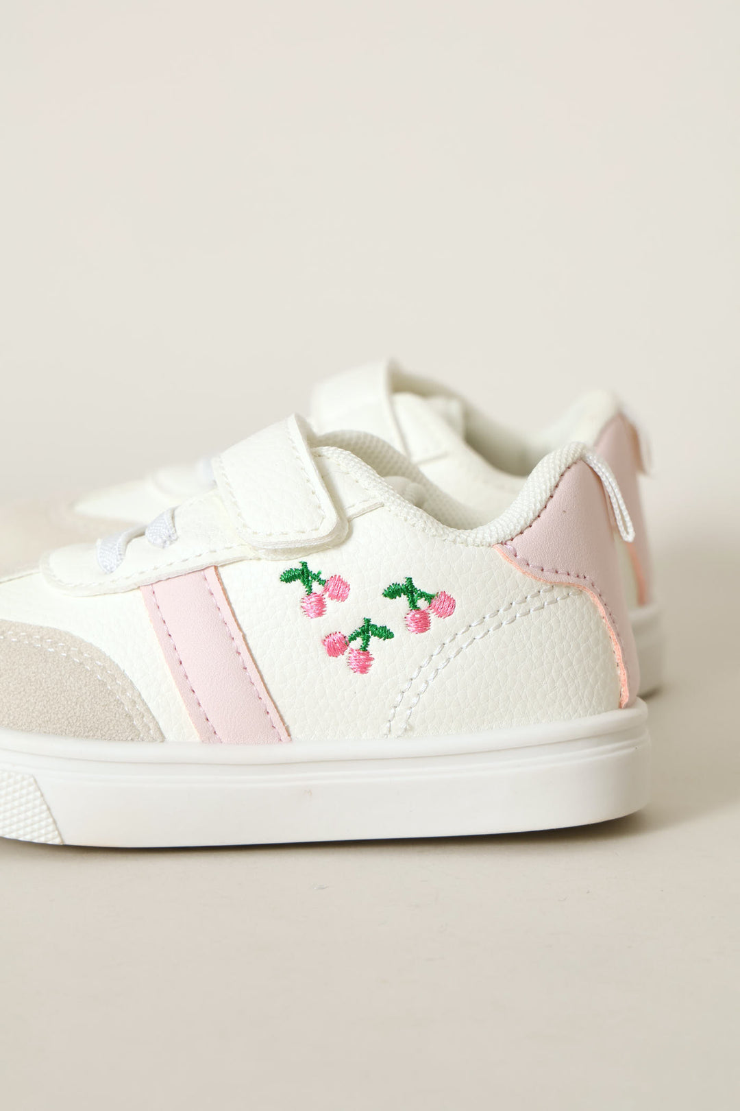 Baby Girls Cherry Sneaker - Light Pink/White