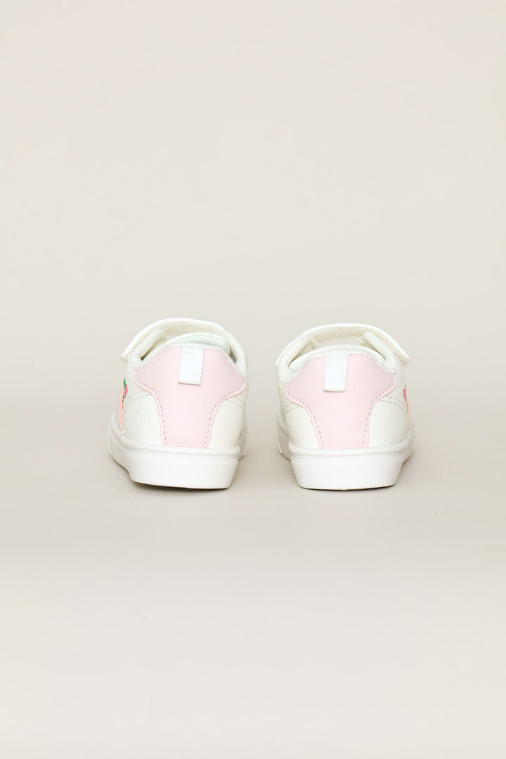 Baby Girls Cherry Sneaker - Light Pink/White