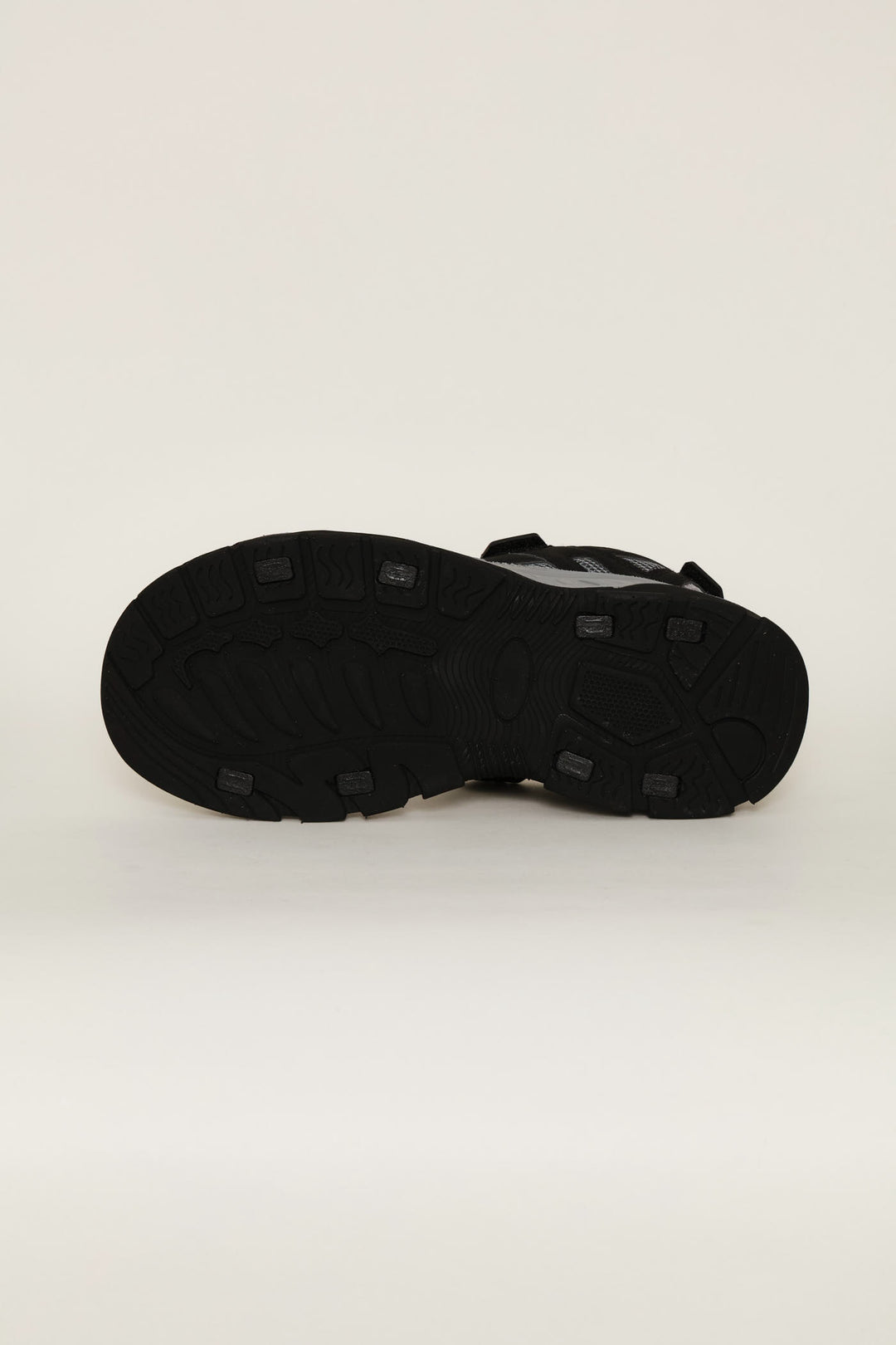 Double Strap Open Toe Adventure Sandal - Black/Grey