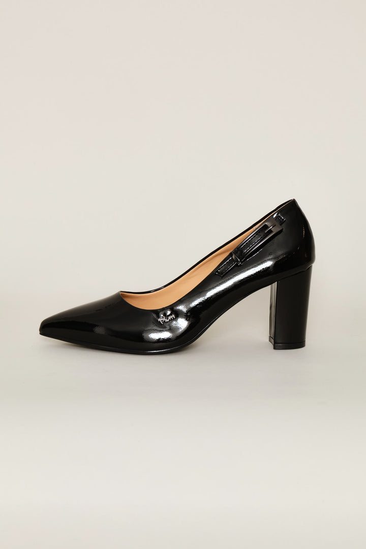 Buckle Detail Heel - Black
