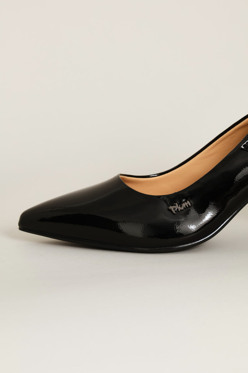 Buckle Detail Heel - Black