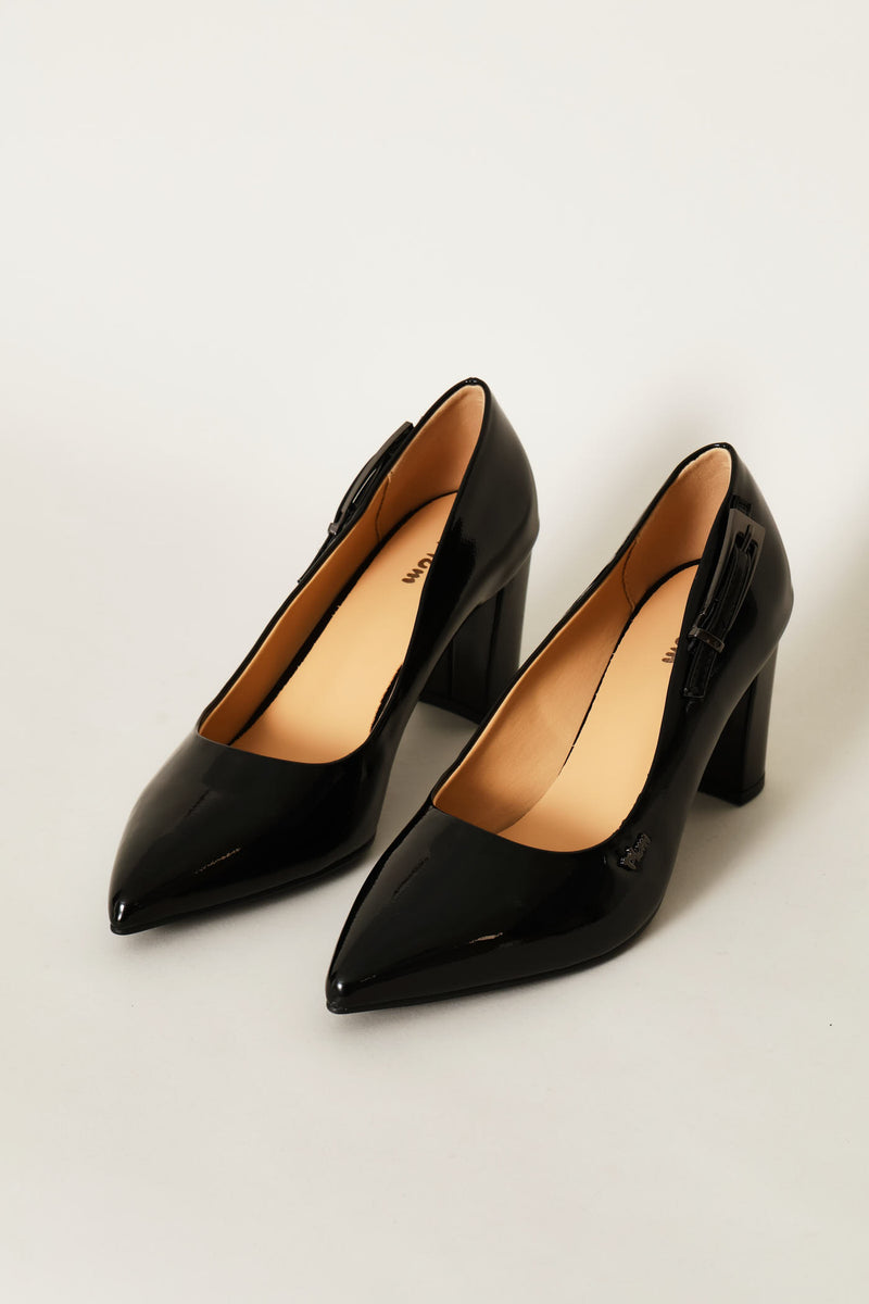Buckle Detail Heel - Black