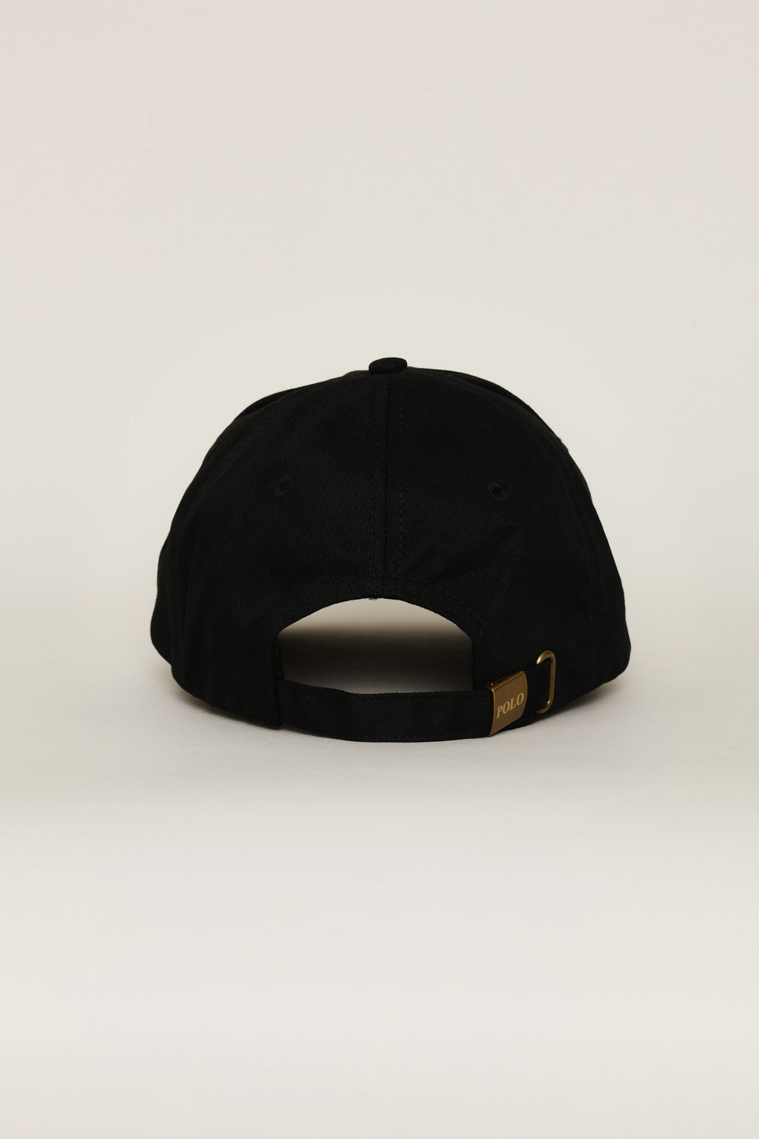 6 Panel Badge Peak - Black