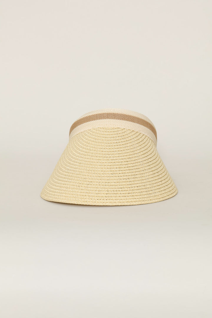 Stripe Visor - Tan