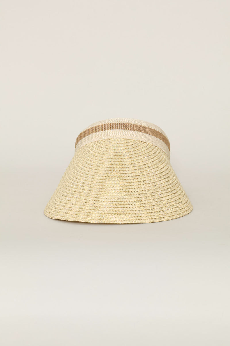 Stripe Visor - Tan