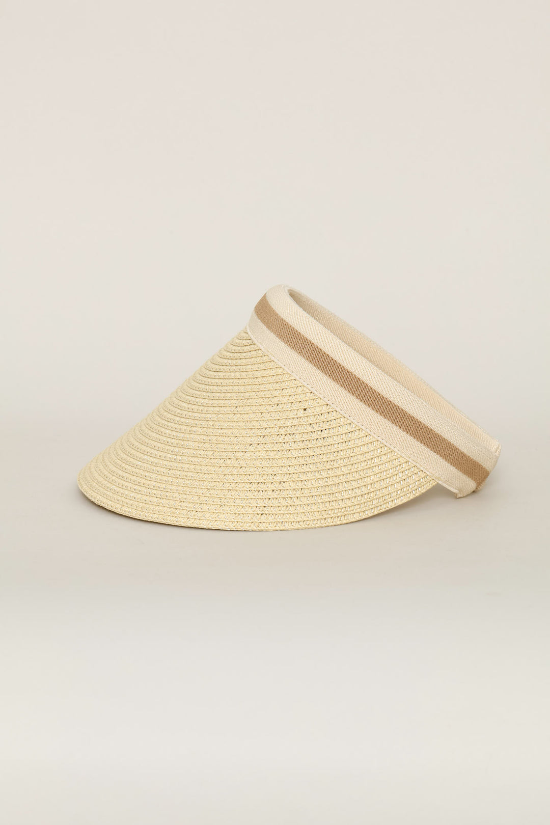 Stripe Visor - Tan
