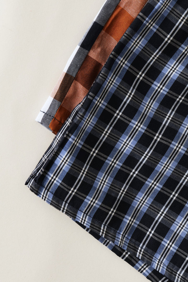 3 Pack Check Poly Woven Boxers - Multi