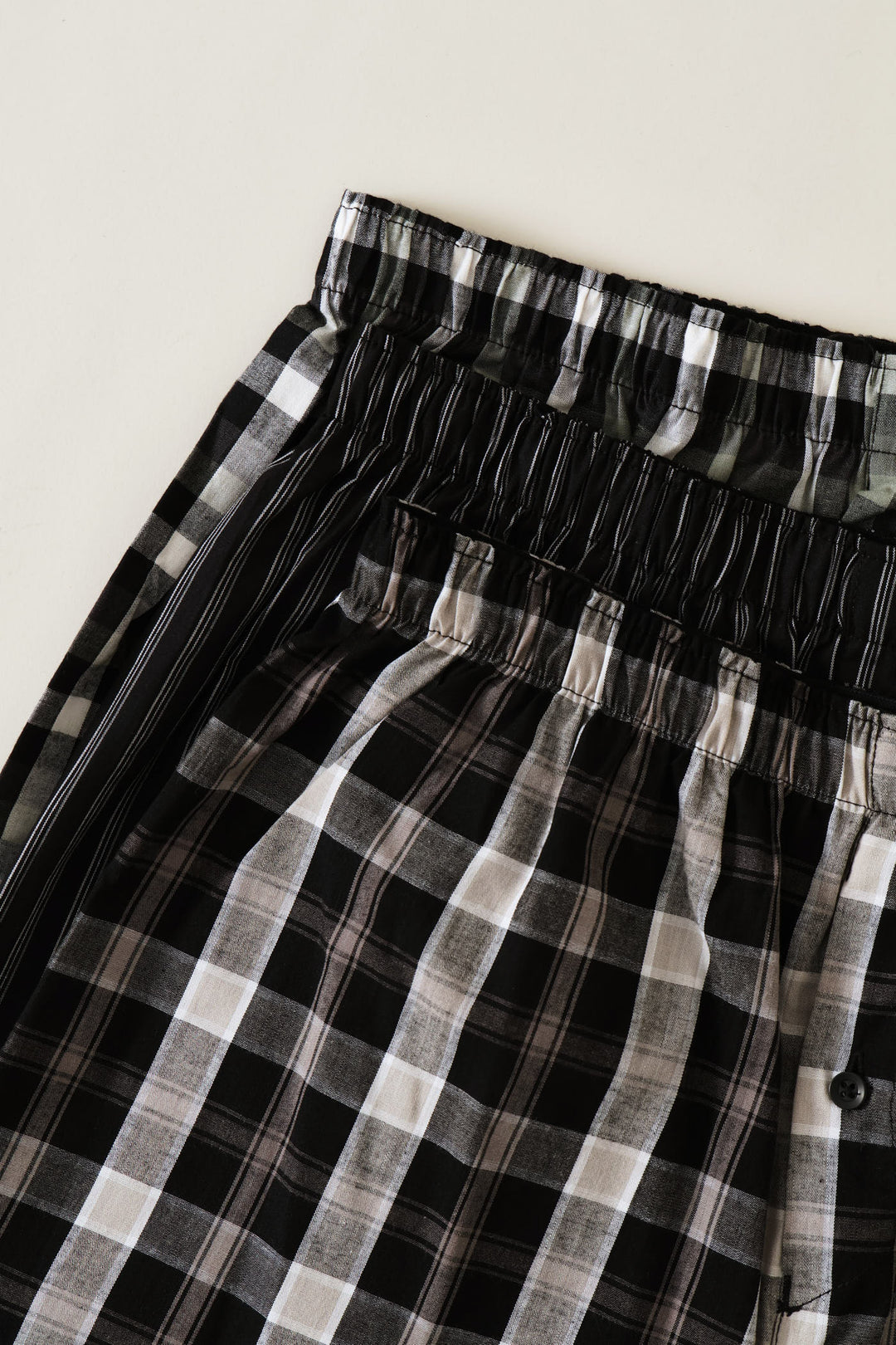 Mini Check Boxy Shirt - Stone