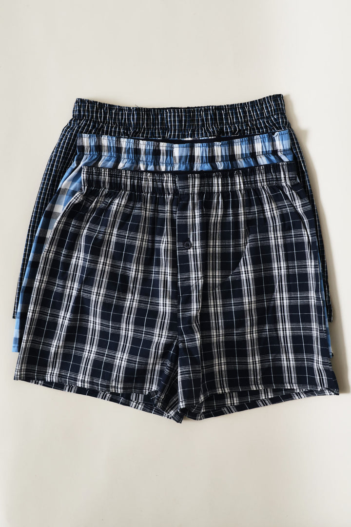 3 Pack Boxers - Blue