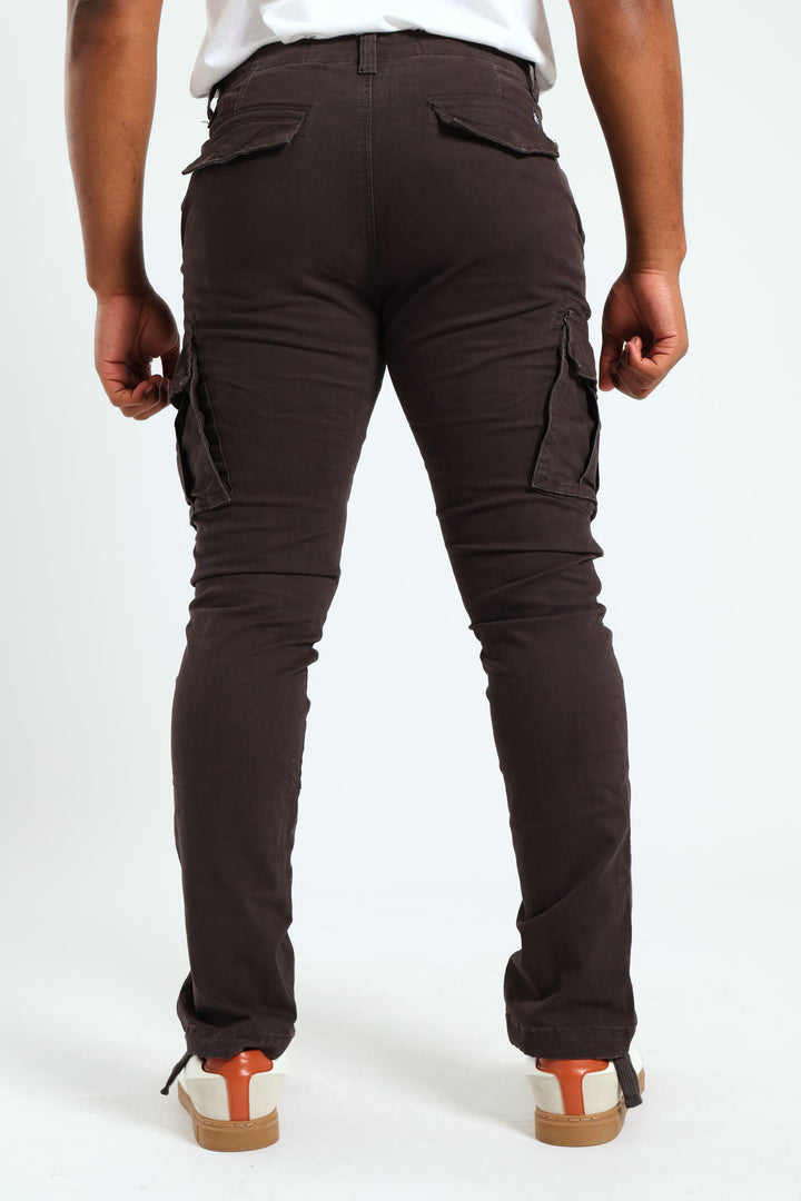 Stretch Twill Cargo Pants Charcoal Edgars