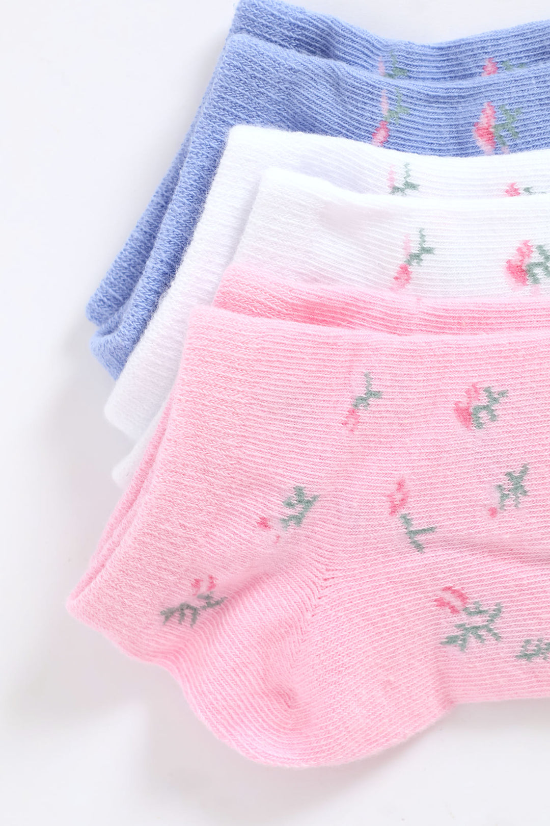 3 Pack Ditsy Low Cut Fashion Socks - Multi