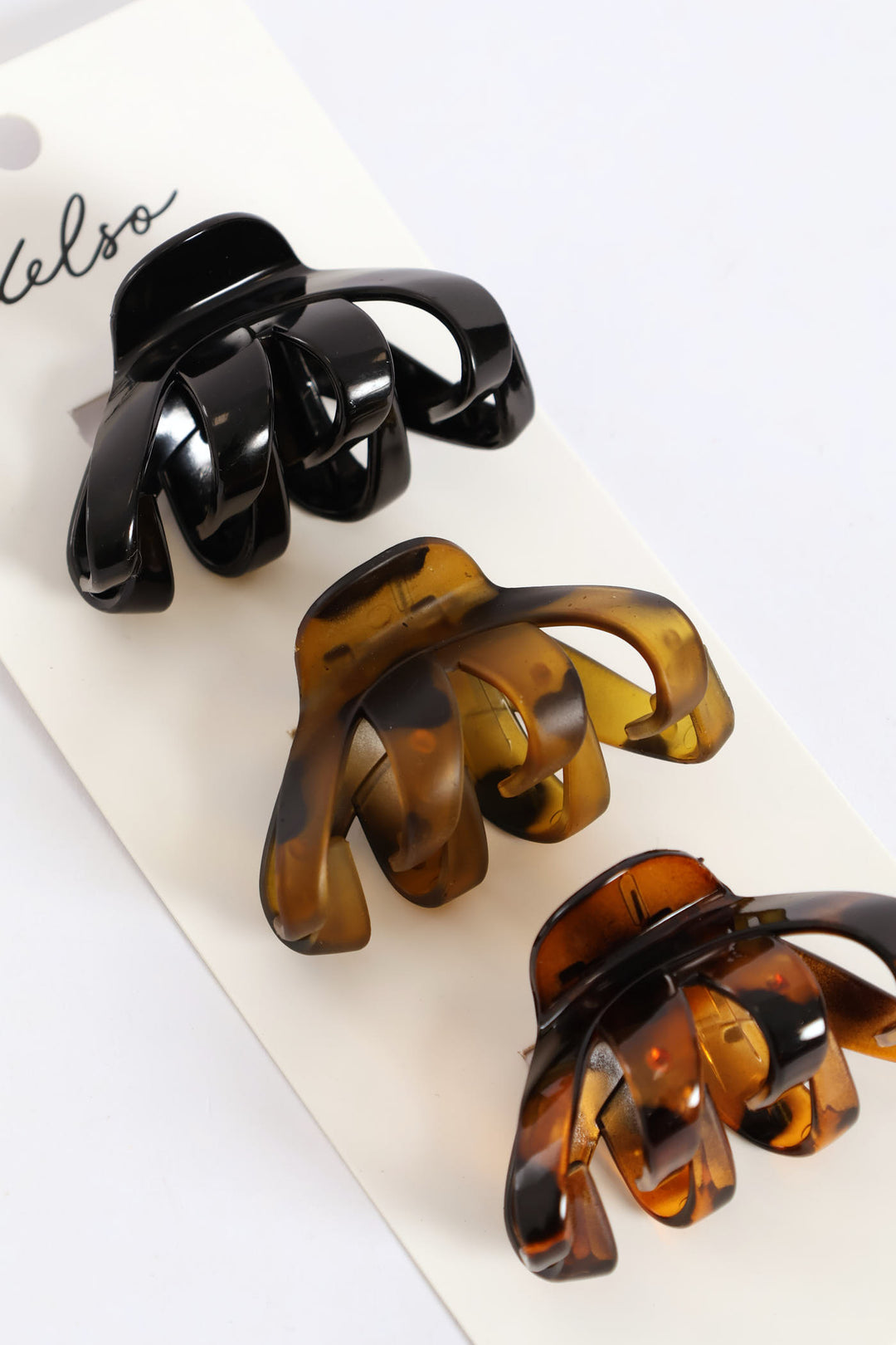 3 Pack Hair Grip - Brown