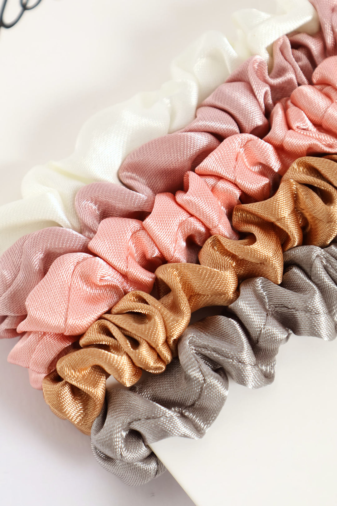 5 Pack Skinny Hair Scrunchies - Multi
