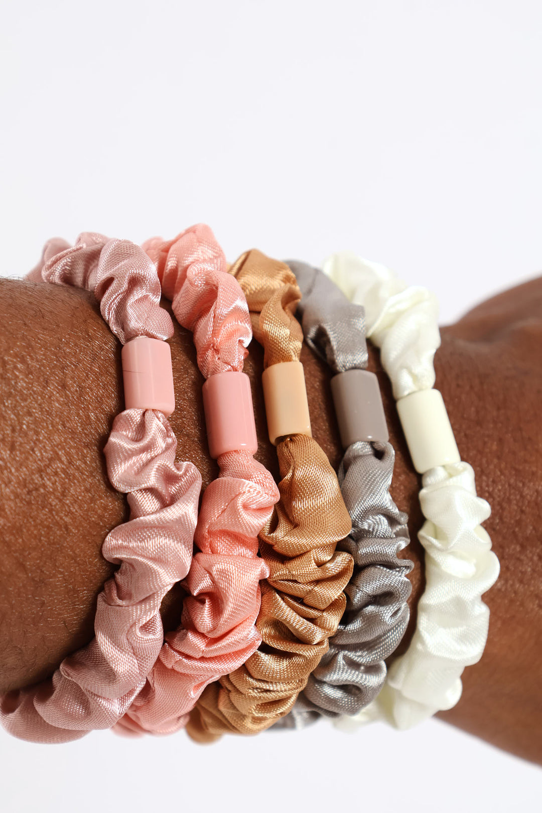 5 Pack Skinny Hair Scrunchies - Multi