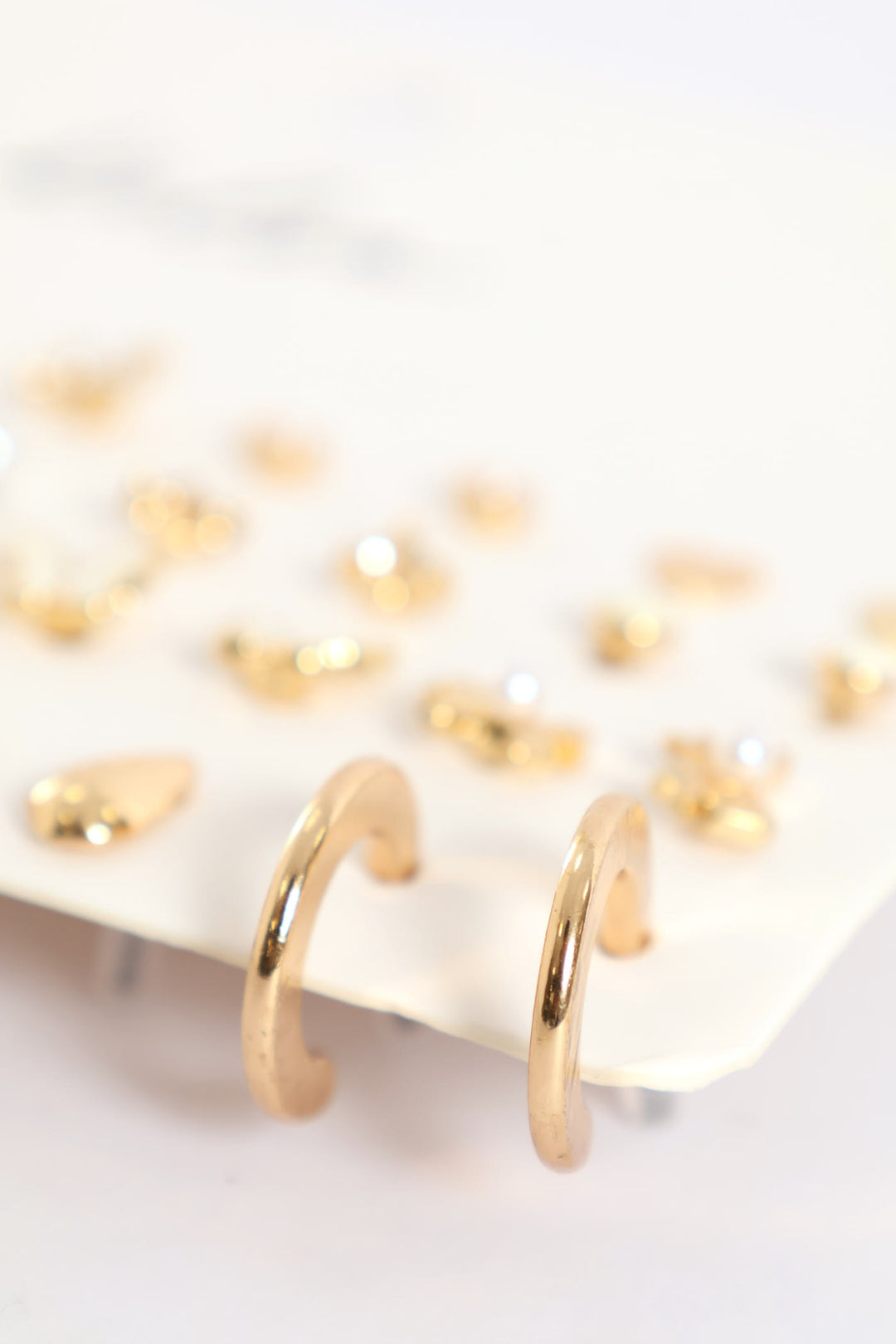 20 Pack Butterfly Hoops - Gold