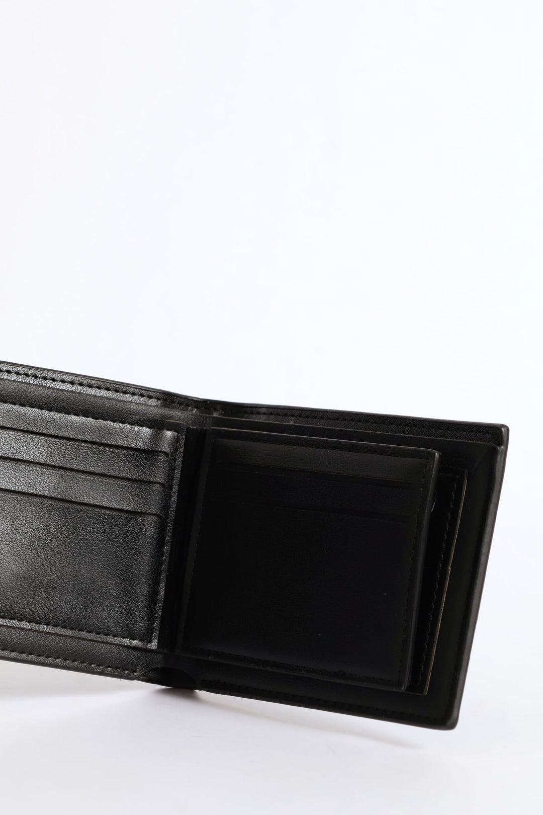 Wallet With Metal Trim - Black