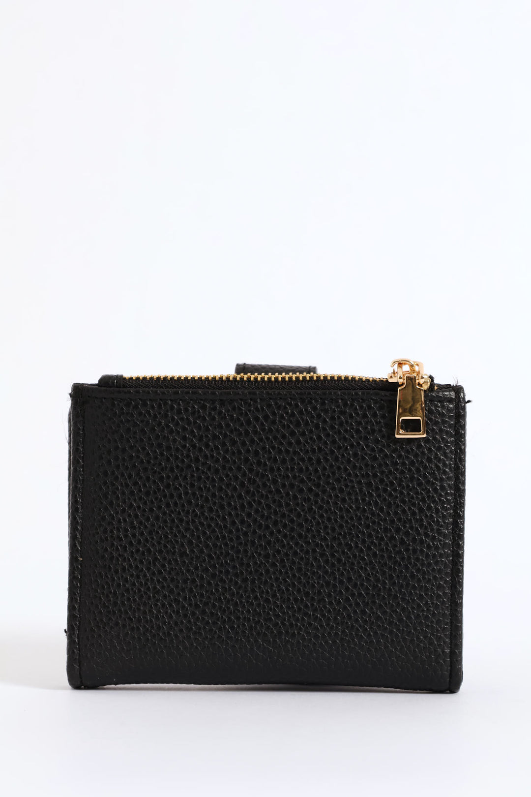 Medium Bifold Flap Purse - Black