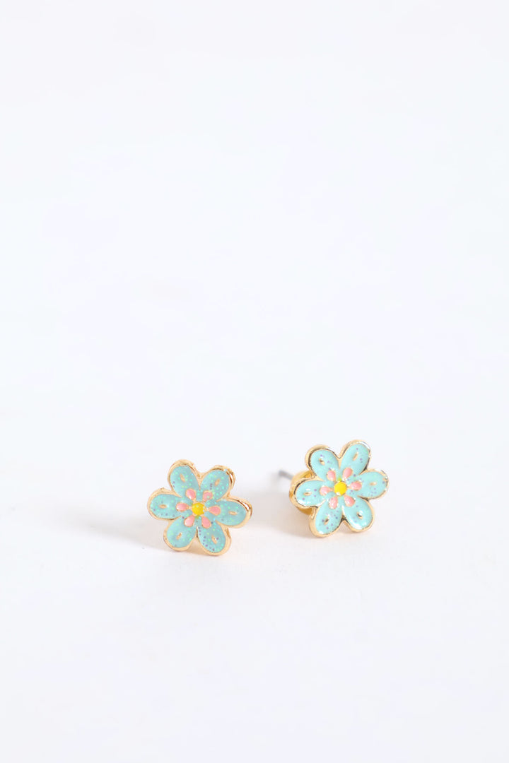 Girls Floral Necklace Set - Aqua