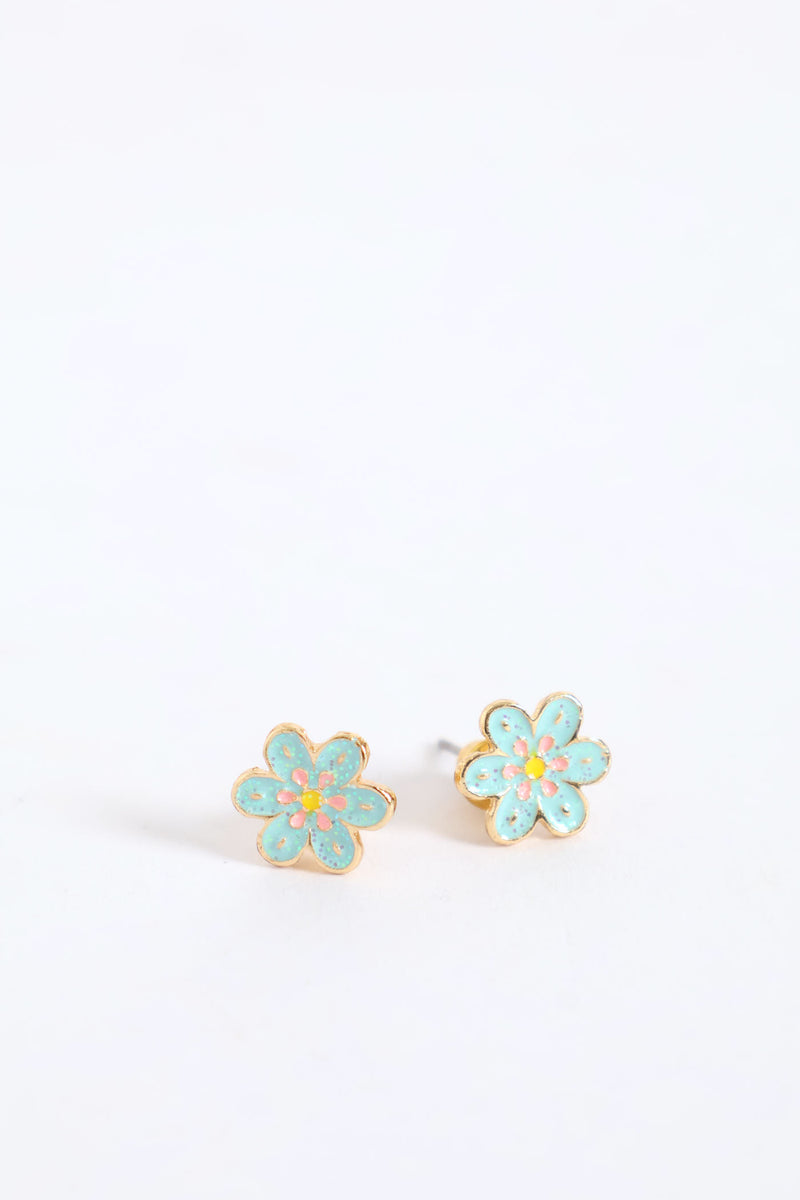 Girls Floral Necklace Set - Aqua